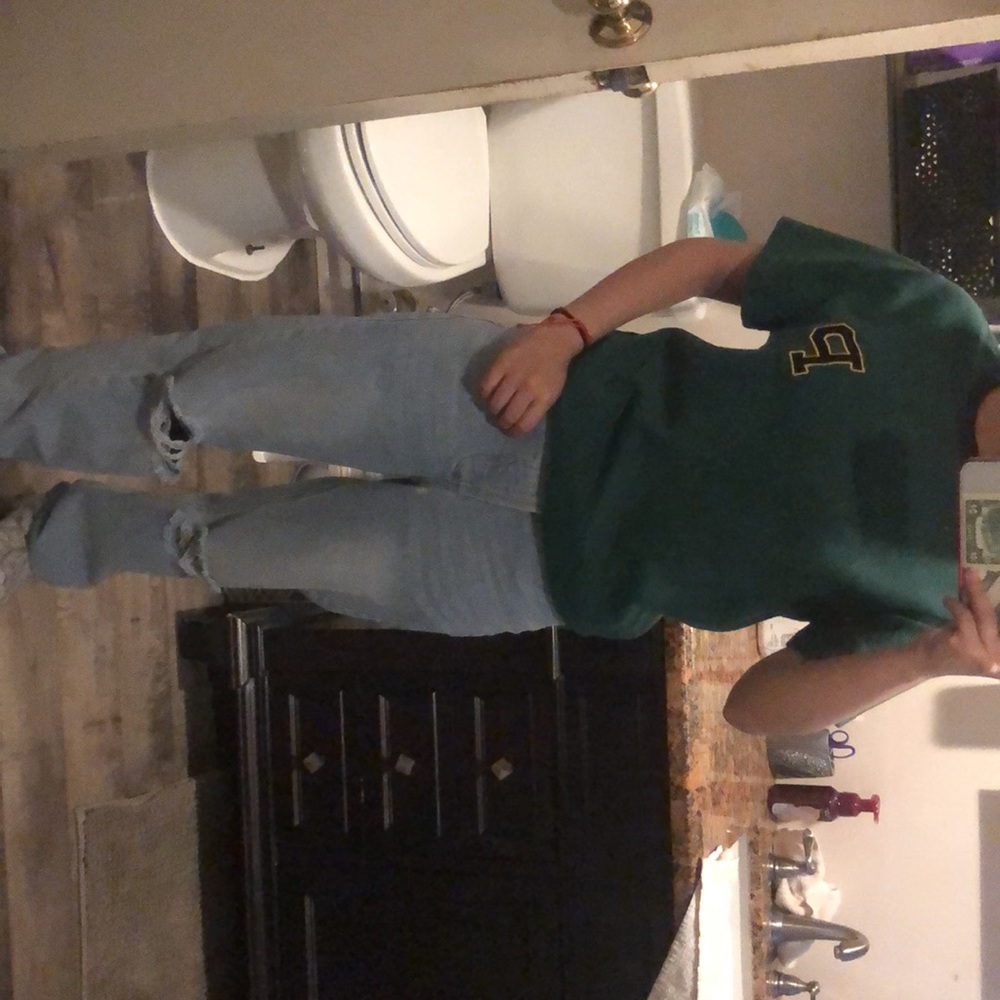 Green polo vintage t-shirt - Picture 4 of 8